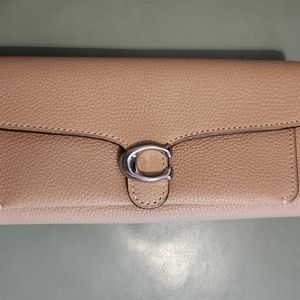 Coach leather trifold wallet